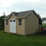 Steeper roof with soffits on all sides